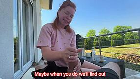 risky public sex ends with cum on face