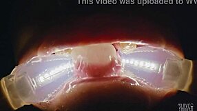 Deranged filth loving girl rebel rhyder gets frozen cum bukkake - filmed with probe lens