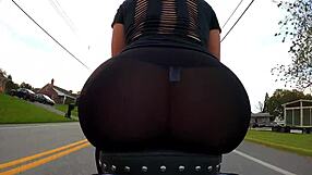 Motorcycle GoPro Captures Big Ass Slut Twerking Hard