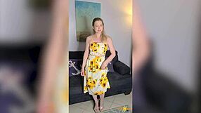 Sunny Lane Poses Before Oral with Vicky