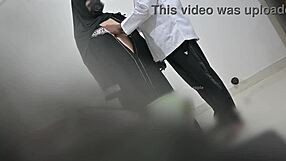 Hijab-Wearing Arab Lady Bent Over for Doggystyle Fucking by Doctor