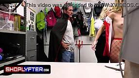 Halloween shoplifting case turns into backstage submissive encounter with jenna and khloe