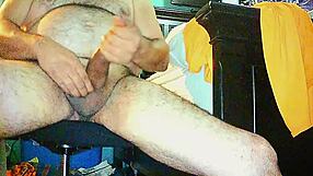 curvy exhibitionist flashes big cock in solo turn-on.