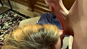 Plump wife with big tits gets horny before psychologist appointment