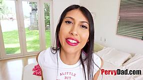 Pouty Teen Slut Fucks Step Dad In Taboo POV Fantasy