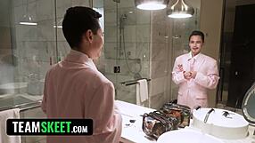 Watch this tiny chick get gangbanged?