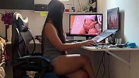 Teen Colombian Brunette Shakes Ass and Gets Wet with Brother-In-Law Passion