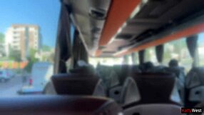 Bold Public Dick Flashing In The Bus As Pervert Jerks Off And Girl Grabs His Cock