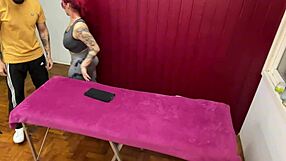 Redhead Swallows Huge Cum After Massage!