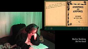 Big Tits Brunette BBW Explores Naked in Haunted Castle Malloy Game Part 5