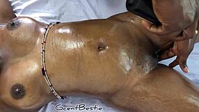 Beautiful amateur gets intense vagina and boobs massage. Screaming in missionary position