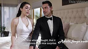 Best man ass fucks bride Valentina Nappi in her bridal veil on wedding day