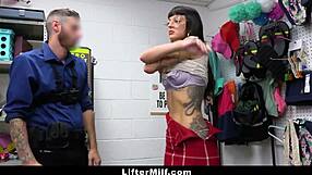 Tattooed milf faces punishment for stealing