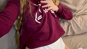 Beautiful Latina College Girl Gropes Her Ass Alone at Home