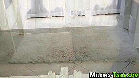 Beautiful Babe in Heels Swallows Monster Cock at Gloryhole