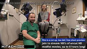 Doctor in Tampa gives freshman mandatory Hitachi orgasm