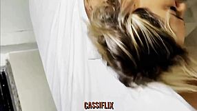 curvy latina blonde bent over shaking ass