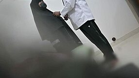 Hijab-Wearing Arab Lady Bent Over for Doggystyle Fucking by Doctor