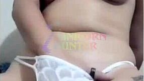 Latina Uses Black Dildo for Solo Orgasm