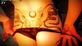 Nemesi Performs Striptease, Clothes Ripped, Teasing With Natural Tits