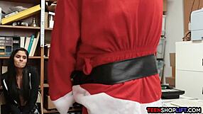 skinny teen shoplifter gets fucked by security