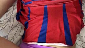 Hot Cheerleader With Big Ass Fucks Two Cocks