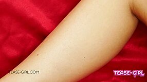 is this beautiful brunette swallowing for her father-in-law on the sofa?