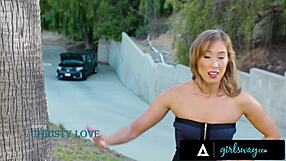 Girlsway - Caring Zoey Monroe Caught Stranger Christy Love Squirting All Over The Floor Full Scene