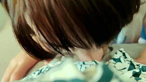 Deepthroat session continues with intense cum eating adventure