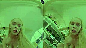 mesmerizing blonde horny for cock in lingerie