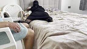 Sexy stepmom says, come here stepson, let's fuck after my shower