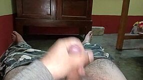 Mature Man Handles Penis at High Speed!