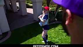 Baseball coach Billy Boston meets petite rookie Haley Spades