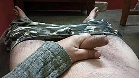 Mature Man Handles Penis at High Speed!