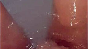 pretty babe in jacuzzi masturbates to a loud cumshot, gotta watch this