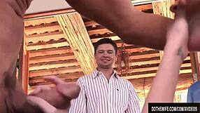 blonde housewife aimee addisons husband watches her get railed