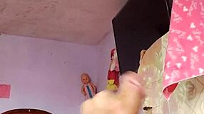 Rich Cumshot Alone in My Step Mother-in-Law's Room