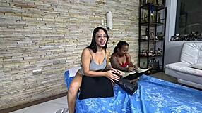 In bed with maya and the bad little one