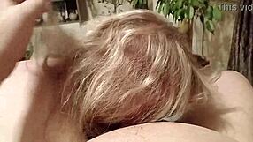 Whore Slut Gives Intense Blowjob with Cum in Mouth