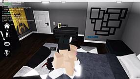 Slutty nun in Roblox gets filled by horny dude.