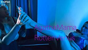 Feel the desire as you lick my submissive toes with toys.