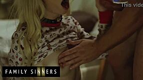 hot blondie fucks stepbro after boyfriend leaves