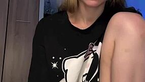 teen explores her body with toys on webcam