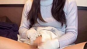 i watch my crossdressing ladyboy quietly masturbate in glasses