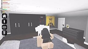 Slutty nun in Roblox gets filled by horny dude.
