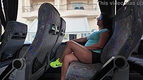 Stepson Caresses Stepmom On Public Bus!