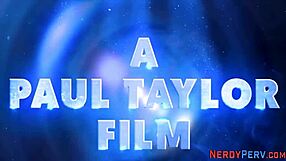 British Slut Sucks Nerd's Cock.