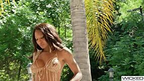 September Reign Rides Monster Cock Sideways Sloppily