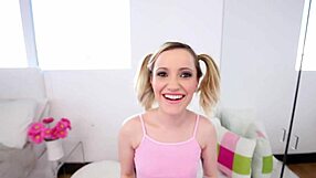 19 yo petite babe pov blowjob huge cock no hands swallow load