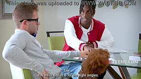 tutor freely uses black step sibling duo for science - lacey london useteen 18+s